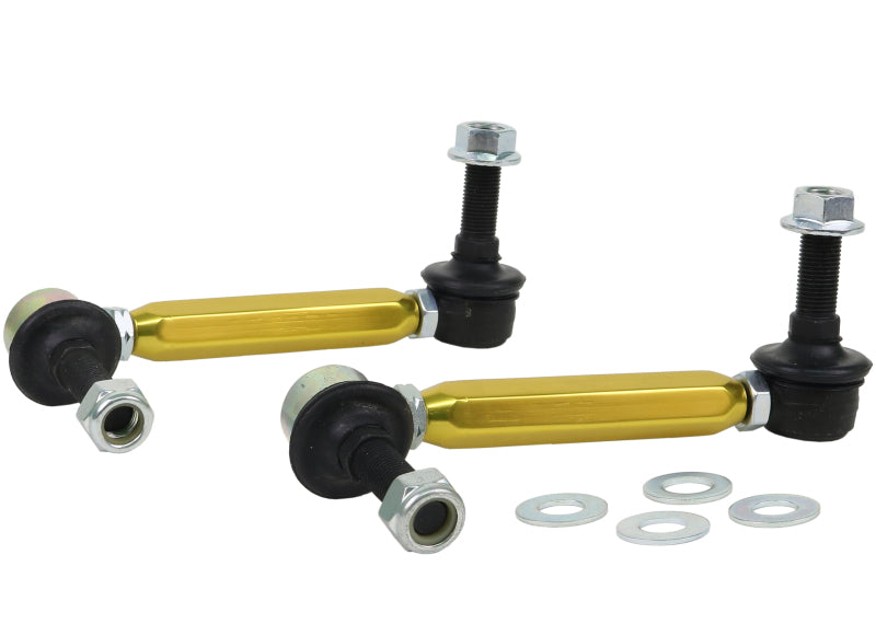 Whiteline Universal Sway Bar - Link Assembly Heavy Duty 150mm-175mm Adjustable Steel Ball Whiteline Sway Bar Endlinks AXOPROS
