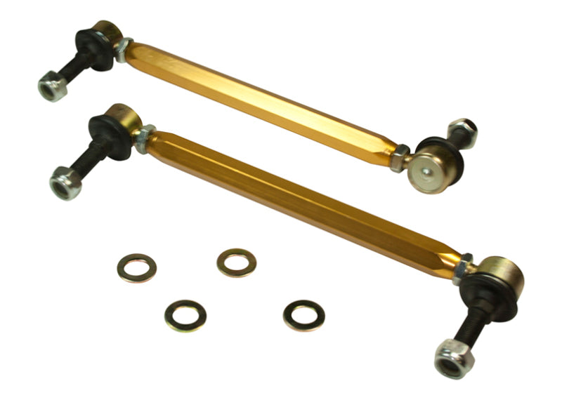 Whiteline Universal Sway Bar - Link Assembly Heavy Duty Adjustable Steel Ball Whiteline Sway Bar Endlinks AXOPROS