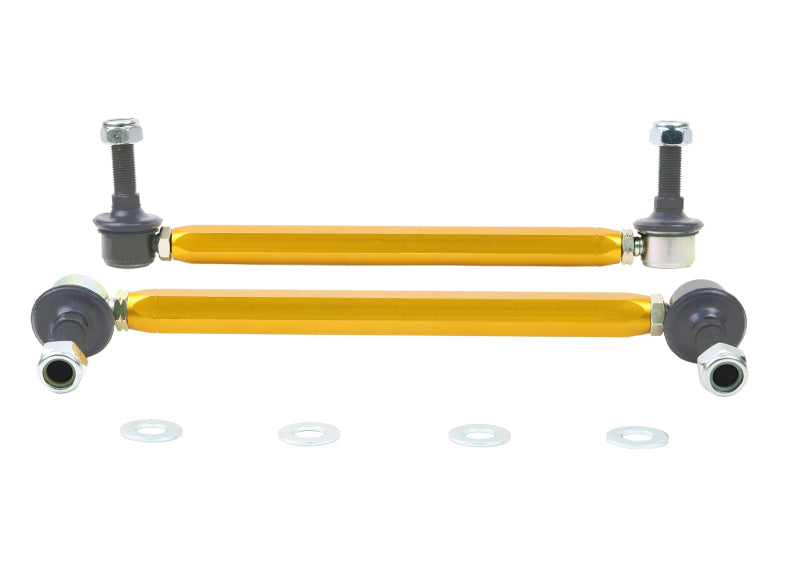 Whiteline Universal Sway Bar - Link Assembly Heavy Duty Adjustable Steel Ball Whiteline Sway Bar Endlinks AXOPROS