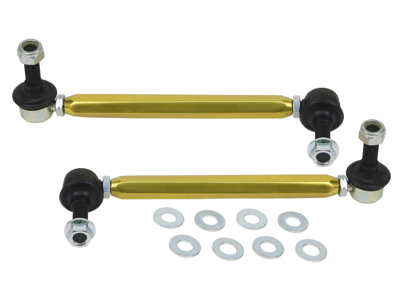 Whiteline Universal Sway Bar - Link Assembly Heavy Duty Adjustable Steel Ball Whiteline Sway Bar Endlinks AXOPROS