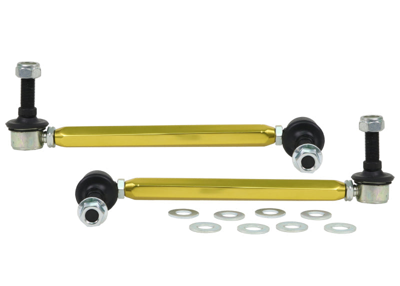 Whiteline Universal Sway Bar - Link Assembly Heavy Duty Adjustable Steel Ball Whiteline Sway Bar Endlinks AXOPROS