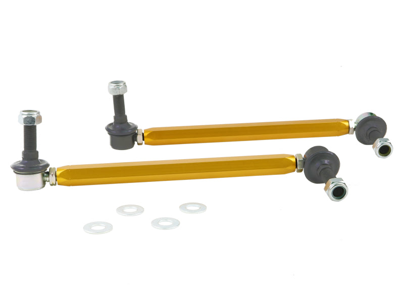 Whiteline Universal Sway Bar - Link Assembly Heavy Duty Adjustable Steel Ball Whiteline Sway Bar Endlinks AXOPROS