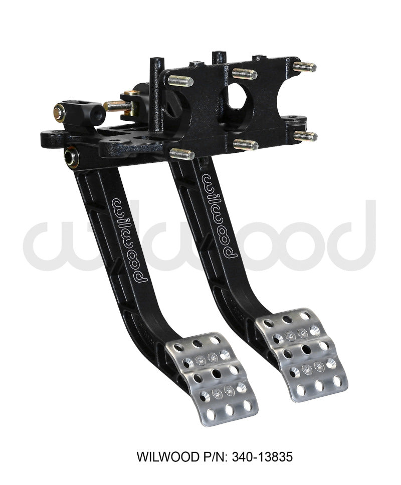 Wilwood Adjustable Dual Pedal - Brake / Clutch - Rev. Swing Mount - 5.1:1 Wilwood Pedals AXOPROS
