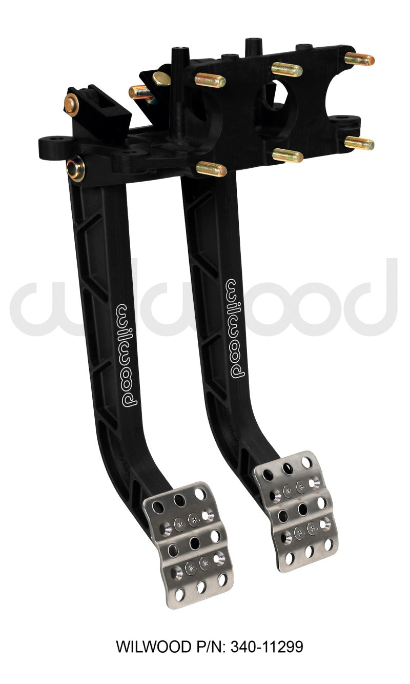 Wilwood Adjustable Dual Pedal - Brake / Clutch - Rev. Swing Mount - 6.25:1 Wilwood Pedals AXOPROS