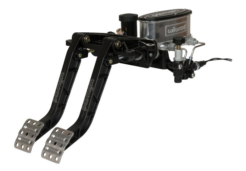Wilwood Adjustable-Tandem Dual Pedal - Brake / Clutch - Fwd. Swing Mount - 6.25:1 - Black E-Coat Wilwood Pedals AXOPROS