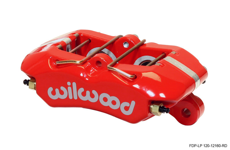 Wilwood Caliper-Dynapro Low-Profile 5.25in Mount - Red 1.12in Pistons .81in Disc Wilwood Brake Calipers - Perf AXOPROS