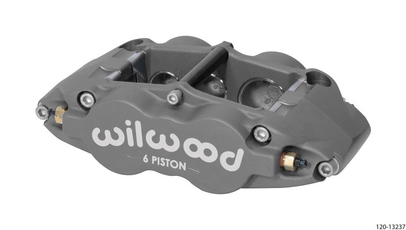 Wilwood Caliper-Forged Superlite 6R-R/H 1.62/1.12/1.12in Pistons 0.81in Disc Wilwood Brake Calipers - Perf AXOPROS