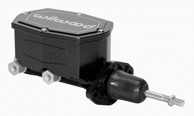 Wilwood Compact Tandem Master Cylinder - 15/16in Bore - w/Pushrod (Black) Wilwood Brake Master Cylinder AXOPROS
