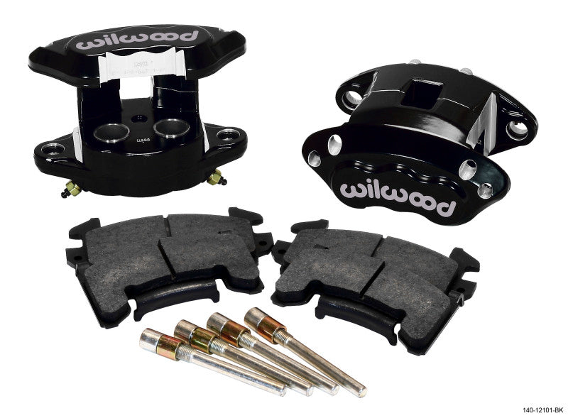 Wilwood D154 Rear Caliper Kit - Black 1.12 / 1.12in Piston 1.04in Rotor Wilwood Big Brake Kits AXOPROS