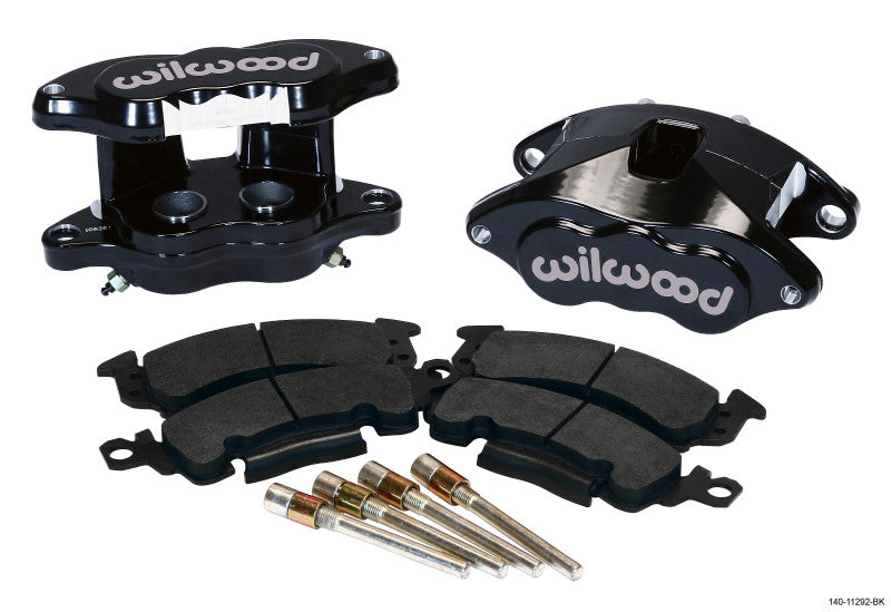 Wilwood D52 Rear Caliper Kit - Black Pwdr 1.25 / 1.25in Piston 1.28in Rotor Wilwood Big Brake Kits AXOPROS