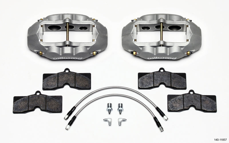 Wilwood D8-6 Front Caliper Kit Clear Corvette C2 / C3 65-82 Wilwood Big Brake Kits AXOPROS