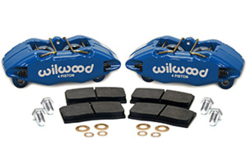 Wilwood DPHA Front Caliper & Pad Kit Blue Honda / Acura w/ 262mm OE Rotor Wilwood Big Brake Kits AXOPROS
