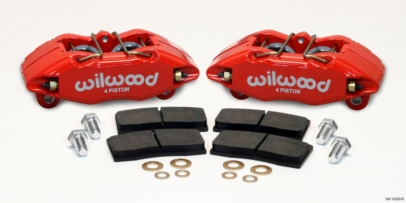 Wilwood DPHA Front Caliper & Pad Kit Red Honda / Acura w/ 262mm OE Rotor Wilwood Big Brake Kits AXOPROS