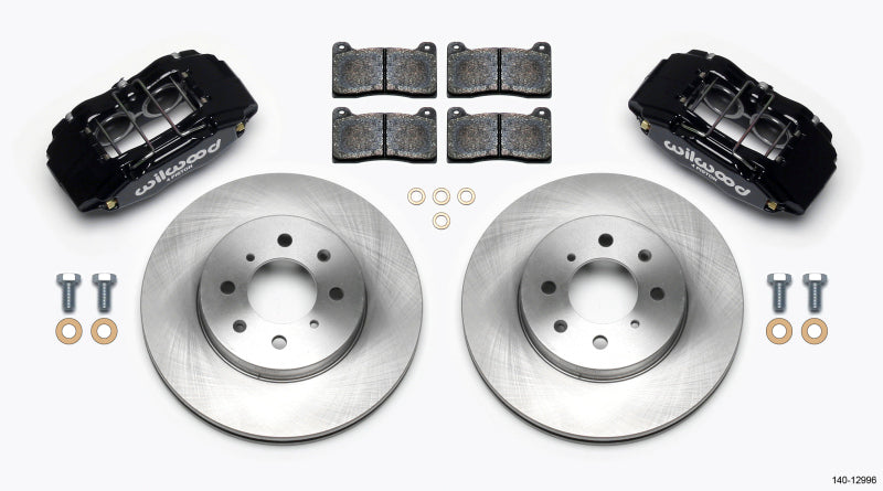 Wilwood DPHA Front Caliper & Rotor Kit Honda / Acura w/ 262mm OE Rotor Wilwood Big Brake Kits AXOPROS