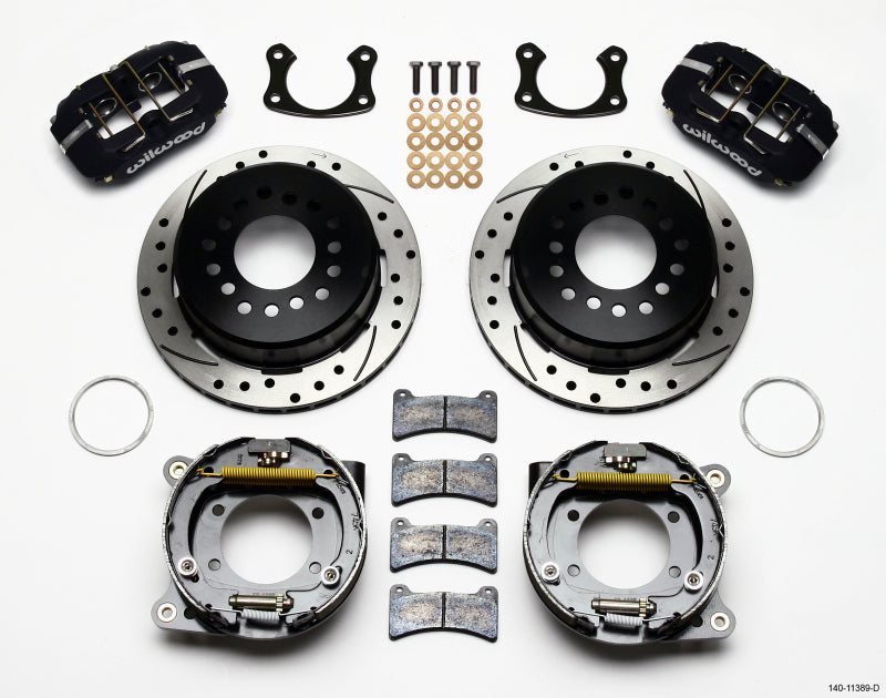 Wilwood Dynapro Low-Profile 11.00in P-Brake Kit Drilled New Big Ford 2.50in Offset Wilwood Big Brake Kits AXOPROS