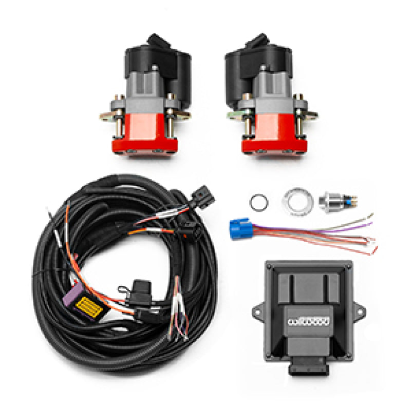Wilwood Electronic Parking Brake Rear Retrofit Kit - 0.810in Rotor w/ Red Caliper Wilwood Brake Calipers - Perf AXOPROS