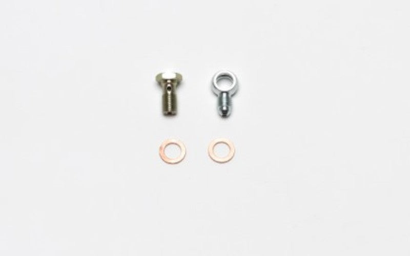 Wilwood Fitting Kit -3 Male w/ 3/8-24 Banjo Bolt (For Banjo Outlet Master Cylinders) Wilwood Brake Hardware  AXOPROS
