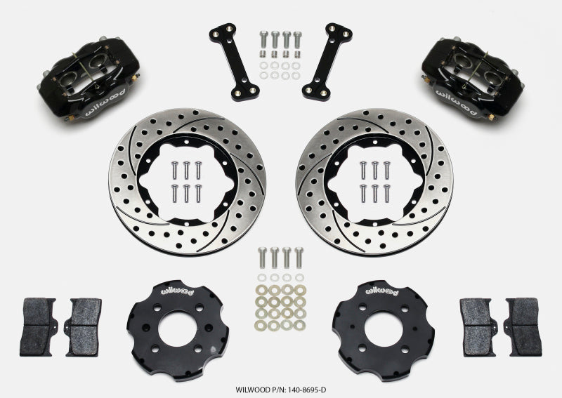 Wilwood Forged Dynalite Front Hat Kit 11.00in Drilled Integra/Civic w/Fac.240mm Rtr Wilwood Big Brake Kits AXOPROS