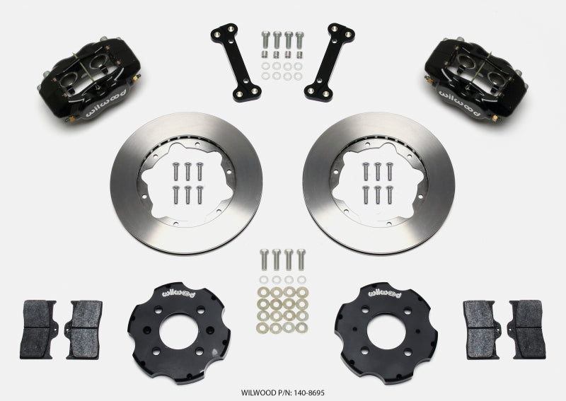 Wilwood Forged Dynalite Front Hat Kit 11.00in Integra/Civic w/Fac.240mm Rtr Wilwood Big Brake Kits AXOPROS