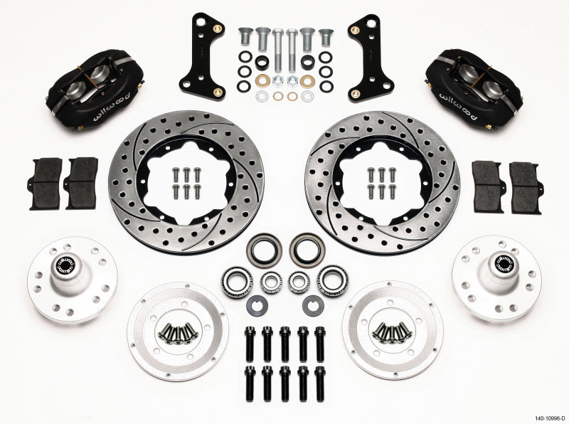 Wilwood Forged Dynalite Front Kit 11.00in Drilled 67-69 Camaro 64-72 Nova Chevelle Wilwood Big Brake Kits AXOPROS