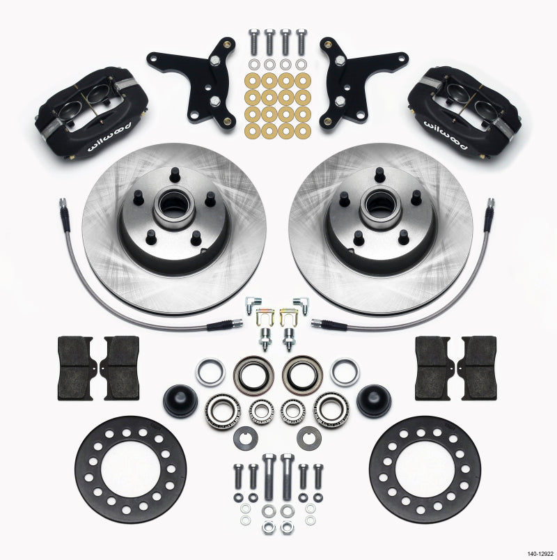 Wilwood Forged Dynalite Front Kit 11.28in 1 PC Rotor&Hub Ford 1954-1956 Wilwood Big Brake Kits AXOPROS