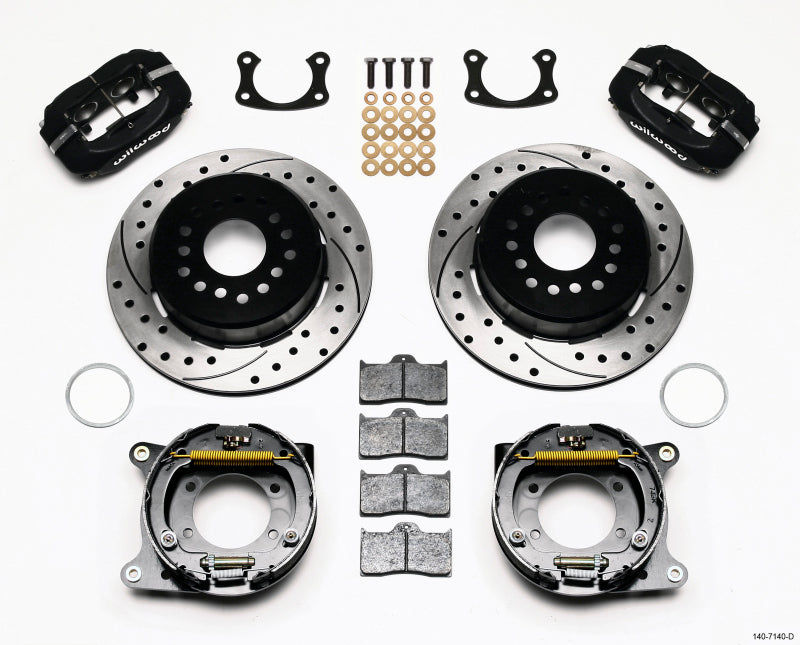 Wilwood Forged Dynalite P/S Park Brake Kit Drilled New Big Ford 2.50in Offset Wilwood Big Brake Kits AXOPROS