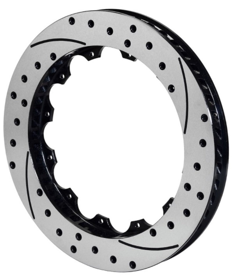 Wilwood Rotor-SRP48 SPC-37-RH-BLK-Drill 13.06 x 1.25 - 12 on 8.75in Wilwood Brake Rotors - 2 Piece AXOPROS