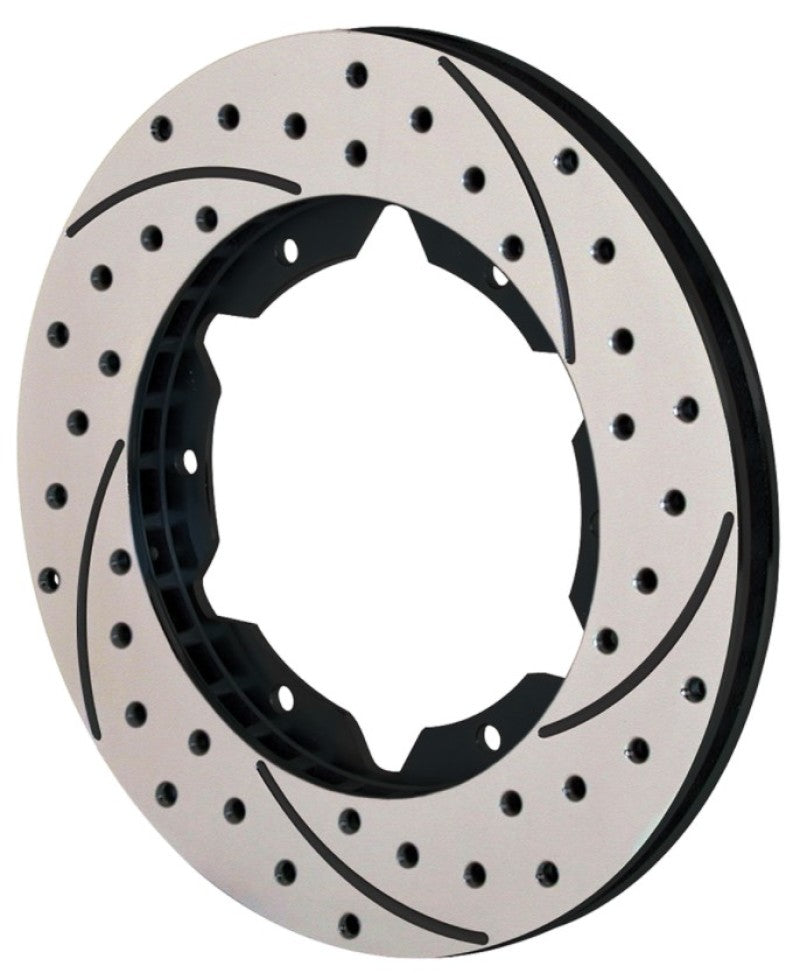 Wilwood Rotor-UL30 Iron RH-SRP BLK Drl 11.00 x .810 - 6 on 6.25in Wilwood Brake Rotors - 2 Piece AXOPROS