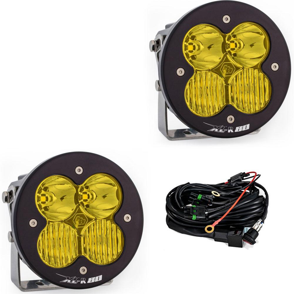 XL-R 80 LED Auxiliary Light Pod Pair Baja Designs Auxiliary Light  AXOPROS