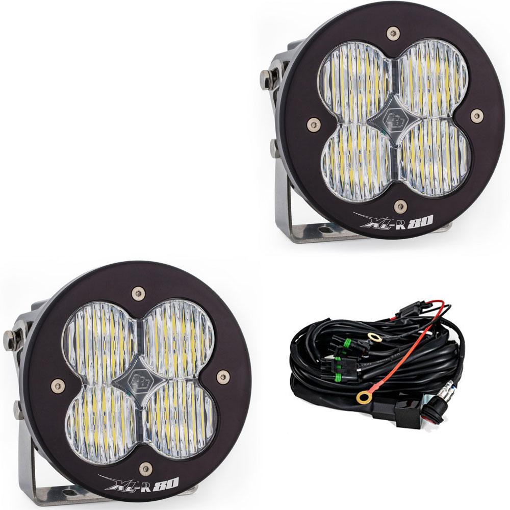 XL-R 80 LED Auxiliary Light Pod Pair Baja Designs Auxiliary Light  AXOPROS