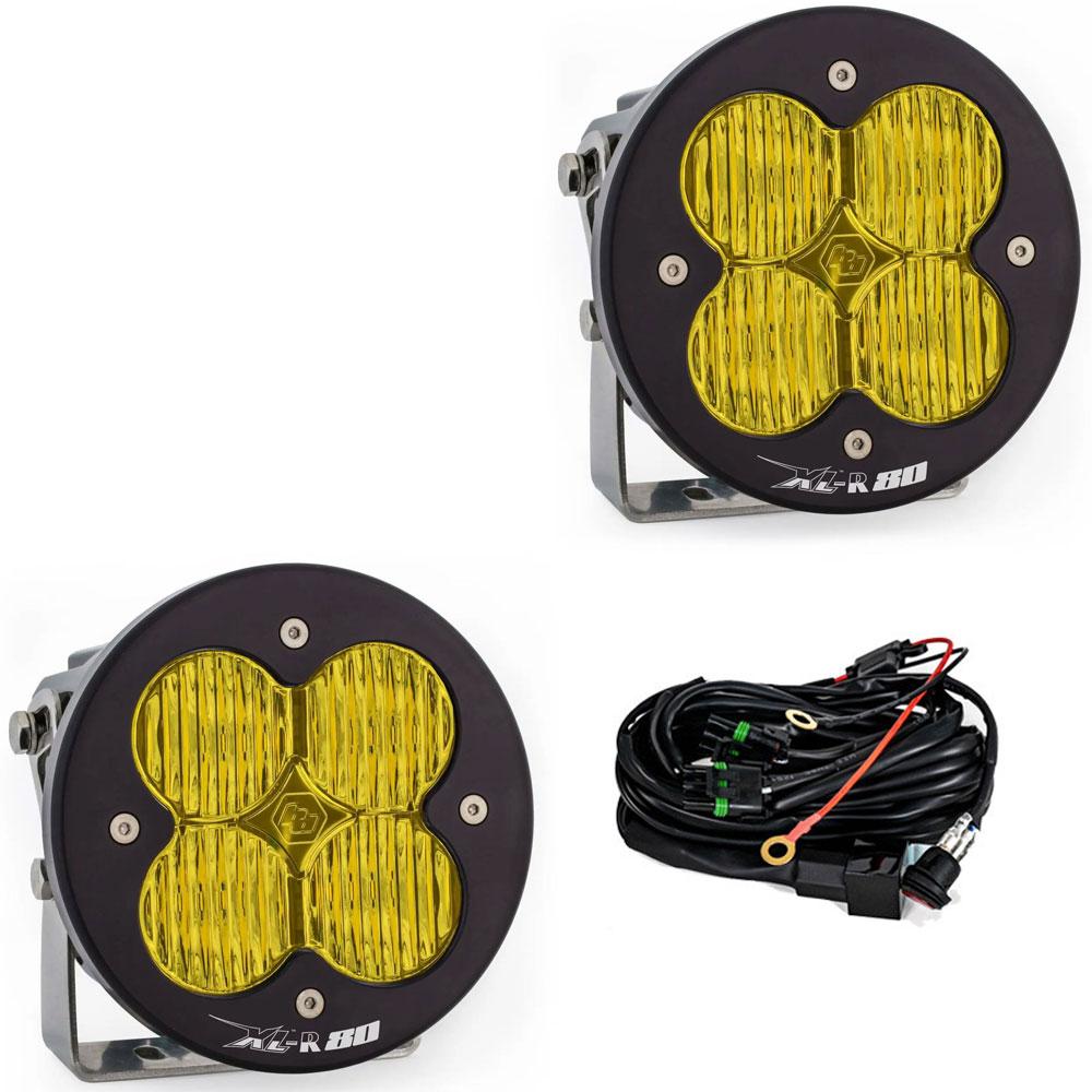 XL-R 80 LED Auxiliary Light Pod Pair Baja Designs Auxiliary Light  AXOPROS