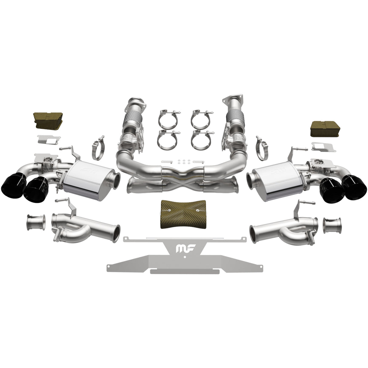 XMOD Series Black Chrome Cat-Back System MagnaFlow Exhaust Products Exhaust System Kit AXOPROS