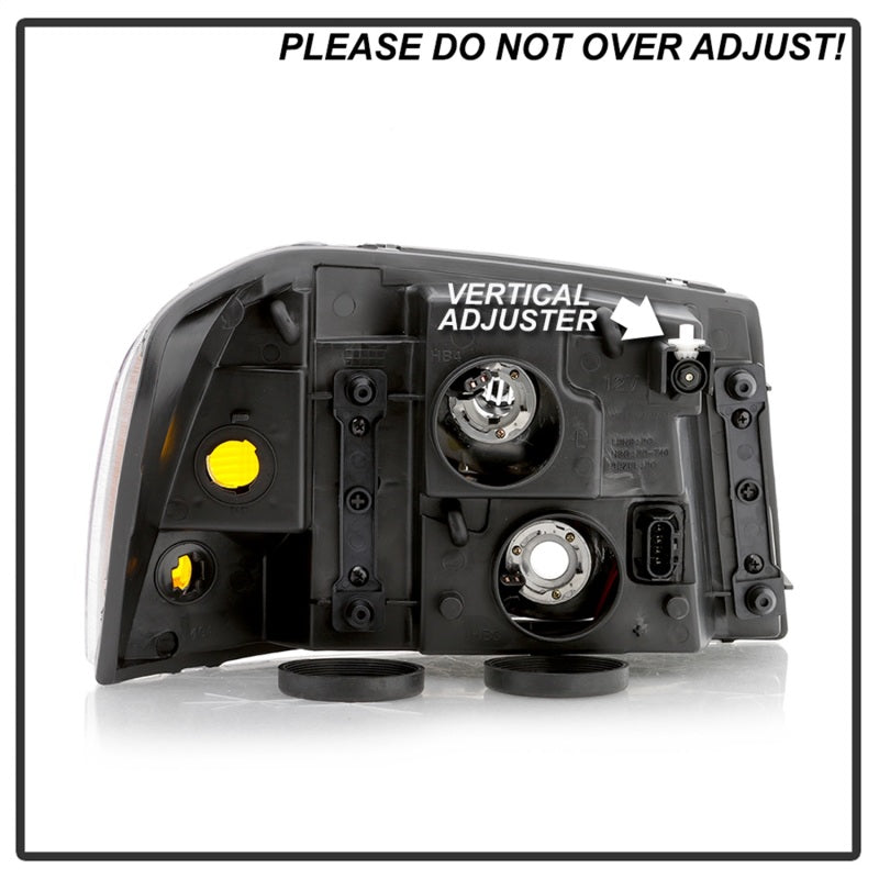 xTune 02-09 GMC Envoy OEM Style Headlights - Black (HD-JH-GEN02-AM-BK) SPYDER Headlights AXOPROS