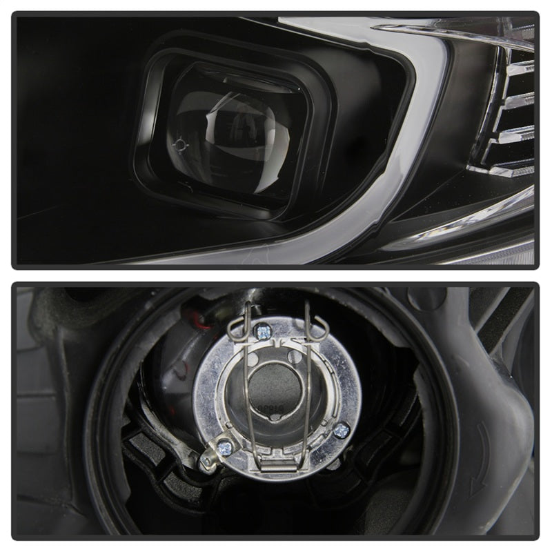 xTune 09-14 Acura TSX Projector Headlights - Light Bar DRL - Black (PRO-JH-ATSX09-LB-BK) SPYDER Headlights AXOPROS