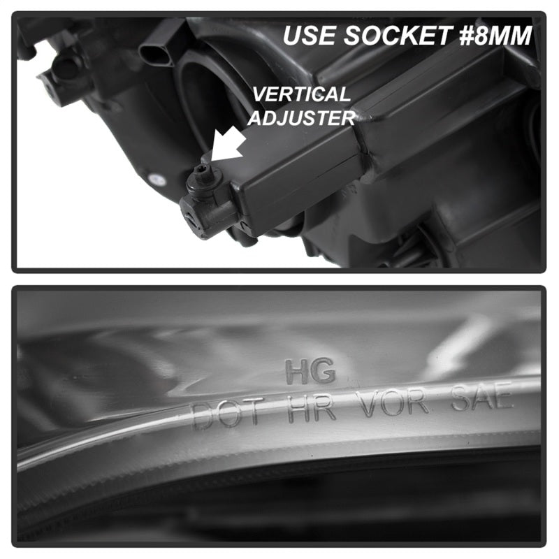 xTune 11-17 Dodge Grand Caravan OEM Style Headlights - Chrome (HD-JH-CHRTC08-AM-C) SPYDER Headlights AXOPROS