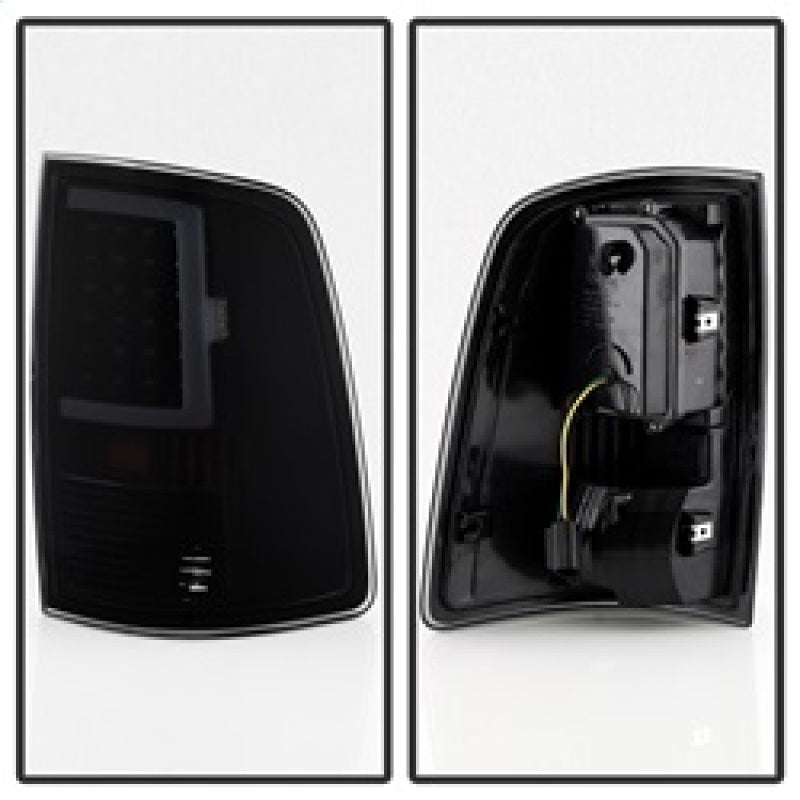 xTune 13-18 Dodge Ram 1500 (LED Model Only) LED Tail Lights - Blk Smk (ALT-ON-DRAM13V2-LBLED-BSM) SPYDER Tail Lights AXOPROS