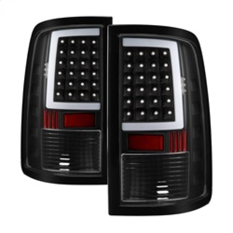 xTune 13-18 Dodge Ram 1500 LED Tail Lights - Black (ALT-ON-DRAM13V2-LBLED-BK) SPYDER Tail Lights  AXOPROS