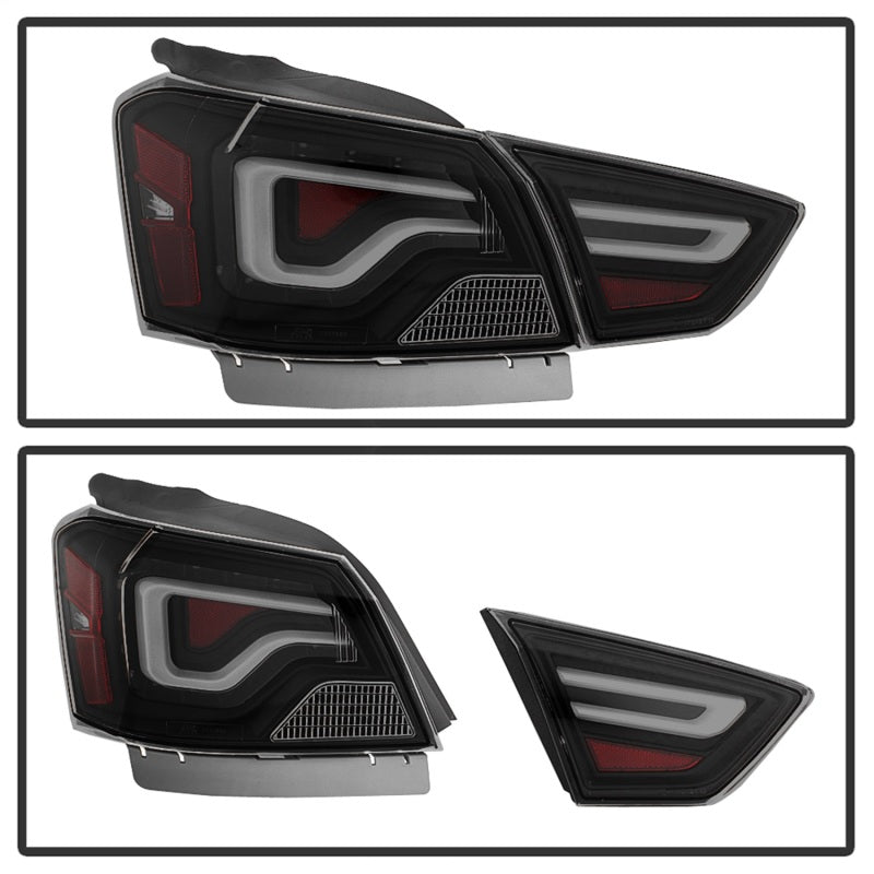 xTune 14-18 Chevy Impala (Excl 14-16 Limited) LED Tail Lights - Black Smoke (ALT-JH-CIM14-LBLED-BSM) SPYDER Tail Lights  AXOPROS