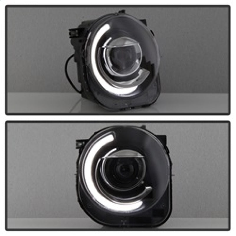 xTune 15-17 Jeep Renegade Light Bar DRL Projector Headlights -Black (PRO-JH-JREN-LBDRL-BK) SPYDER Headlights AXOPROS
