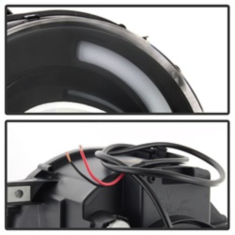 xTune 15-17 Jeep Renegade Light Bar DRL Projector Headlights -Black (PRO-JH-JREN-LBDRL-BK) SPYDER Headlights AXOPROS