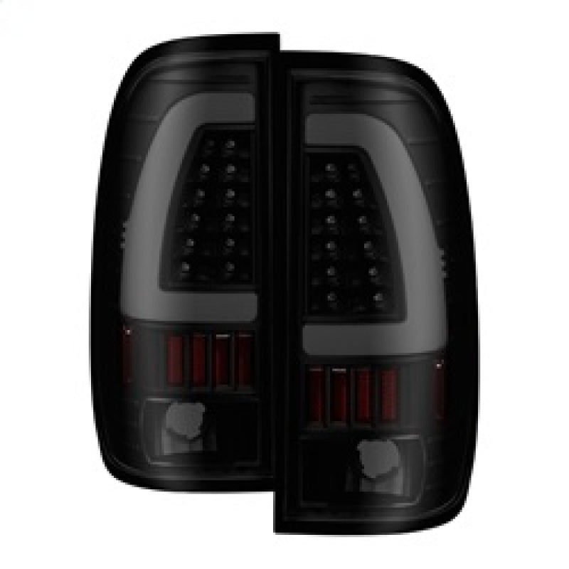 xTune 97-03 Ford F-150 Light Bar LED Tail Lights - Black Smoke (ALT-ON-FF15097-LBLED-BSM) SPYDER Tail Lights  AXOPROS