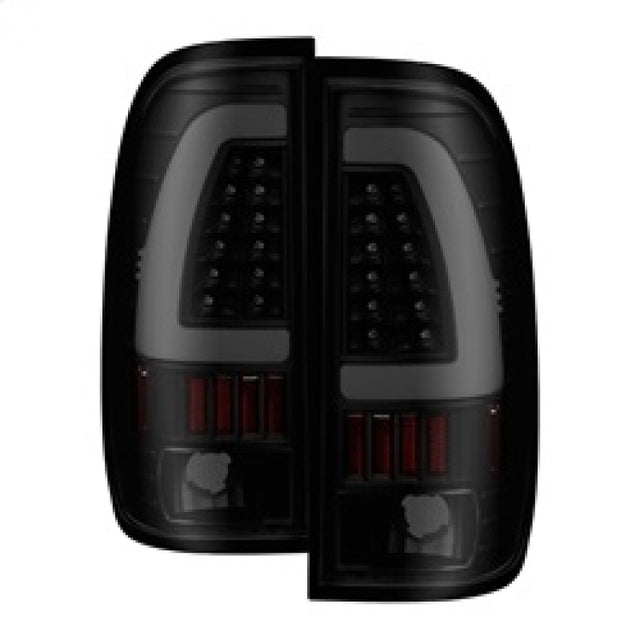 xTune 97-03 Ford F-150 Light Bar LED Tail Lights - Black Smoke (ALT-ON-FF15097-LBLED-BSM) SPYDER Tail Lights  AXOPROS