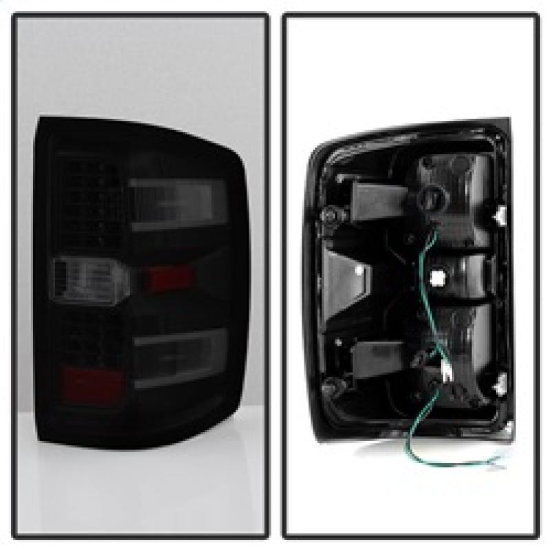 xTune Chevy 1500 14-16 / Silverado 2500HD/3500HD LED Tail Lights - Black Smoked ALT-JH-CS14-LED-BSM SPYDER Tail Lights  AXOPROS