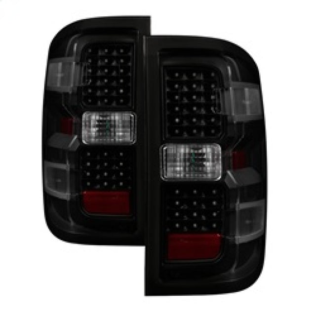 xTune Chevy 1500 14-16 / Silverado 2500HD/3500HD LED Tail Lights - Black Smoked ALT-JH-CS14-LED-BSM SPYDER Tail Lights  AXOPROS