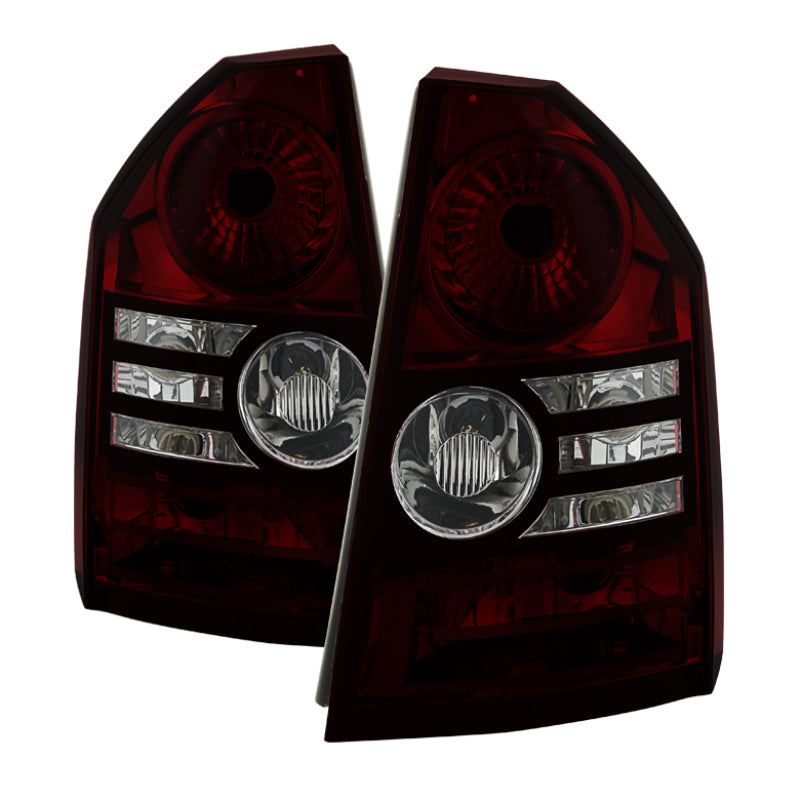 Xtune Chrysler 300 2008-2010 OEM Style Tail Lights -Red Smoked ALT-JH-C308-OE-RSM SPYDER Tail Lights  AXOPROS