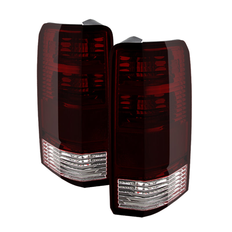 Xtune Dodge Nitro 07-11 OEM Style Tail Lights Red Smoked ALT-JH-DNIT07-OE-RSM SPYDER Tail Lights AXOPROS