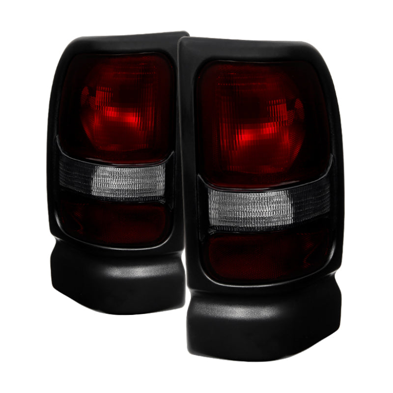 Xtune Dodge Ram 1500 94-01 (Not Sport Package) Tail Lights Red Smoked ALT-JH-DR94-OE-RSM SPYDER Tail Lights  AXOPROS