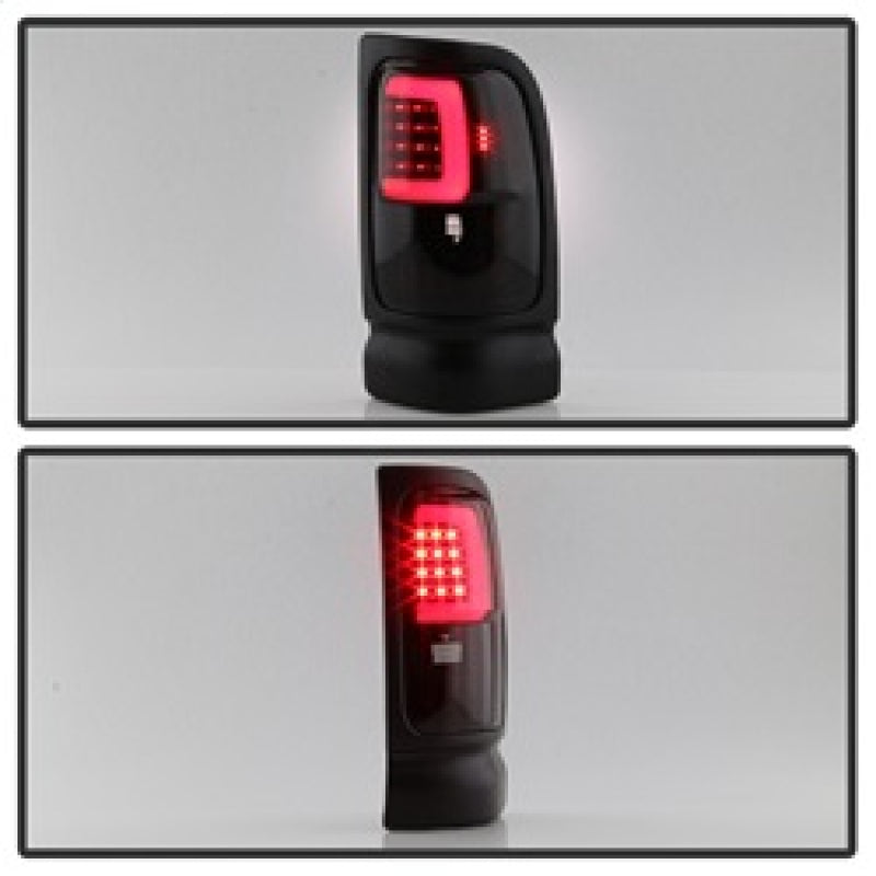 xTune Dodge Ram 1500 94-01 Tail Lights - Light Bar LED - Black ALT-ON-DRAM94V3-LBLED-BSM SPYDER Tail Lights AXOPROS