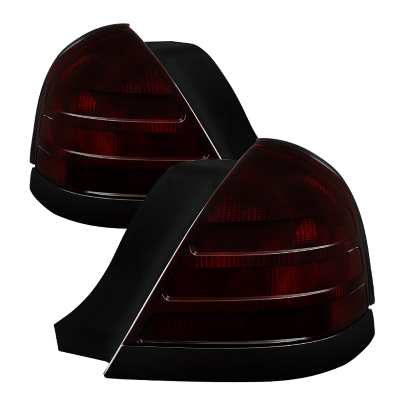Xtune Ford Crown Victoria 1999-2011 OEM Style Tail Light Red Smoked ALT-JH-FCV98-OE-RSM SPYDER Tail Lights  AXOPROS