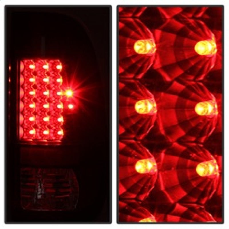 Xtune Ford Super Duty 08-15 LED Tail Lights Black ALT-JH-FS08-LED-BK SPYDER Tail Lights  AXOPROS